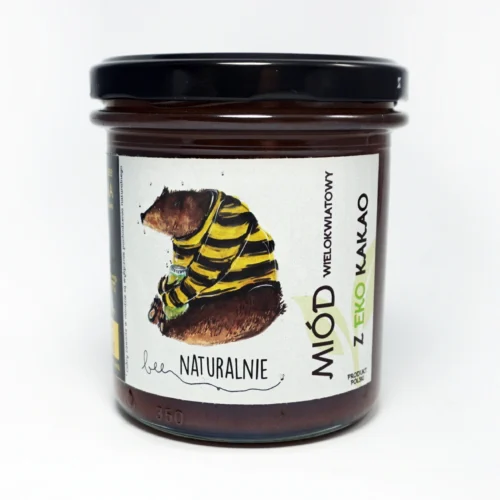 miód z dodatkiem ekologicznego kakao