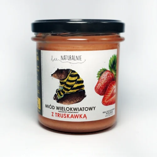 miód z dodatkiem truskawek