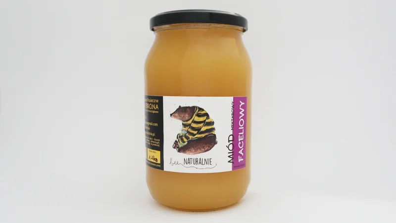 miód tradycyjny faceliowy duży słoik