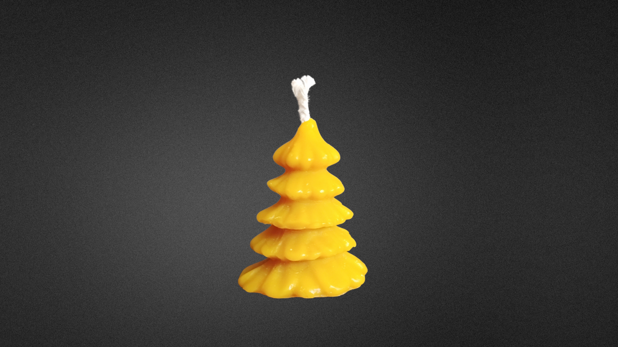 Świeczka z wosku pszczelego – Mała choinka