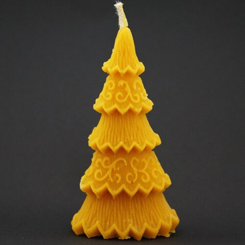 Świeczka z wosku pszczelego – Choinka duża