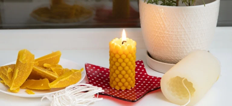 świeczki z wosku pszczelego